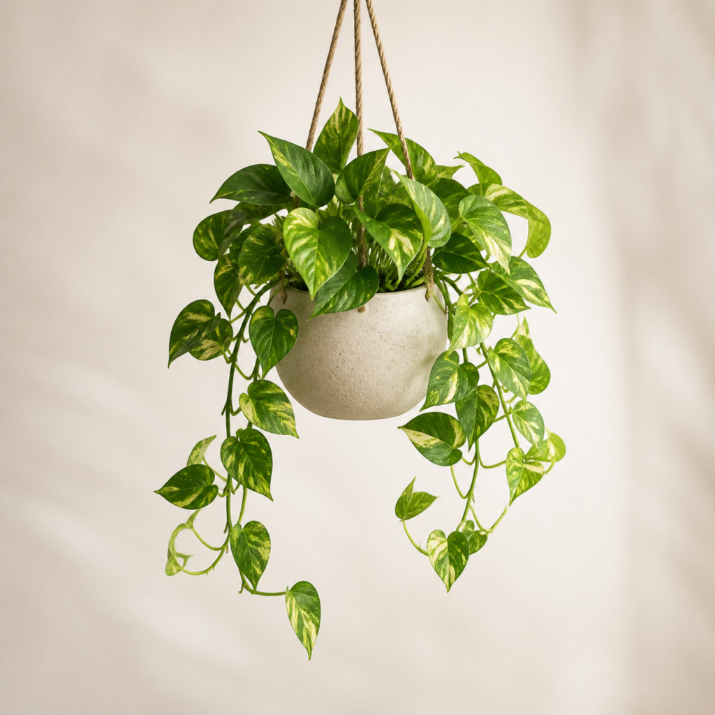 Golden Pothos in a ceramic planter